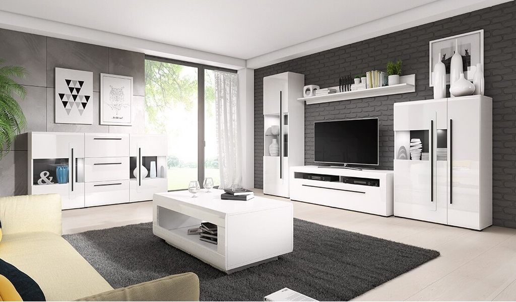 Meublorama HA-TULSA-2497FJ02*1C/13KG, MDF-Platten, Weiß, 1 Regale, 230 mm, 1800 mm, 220 mm