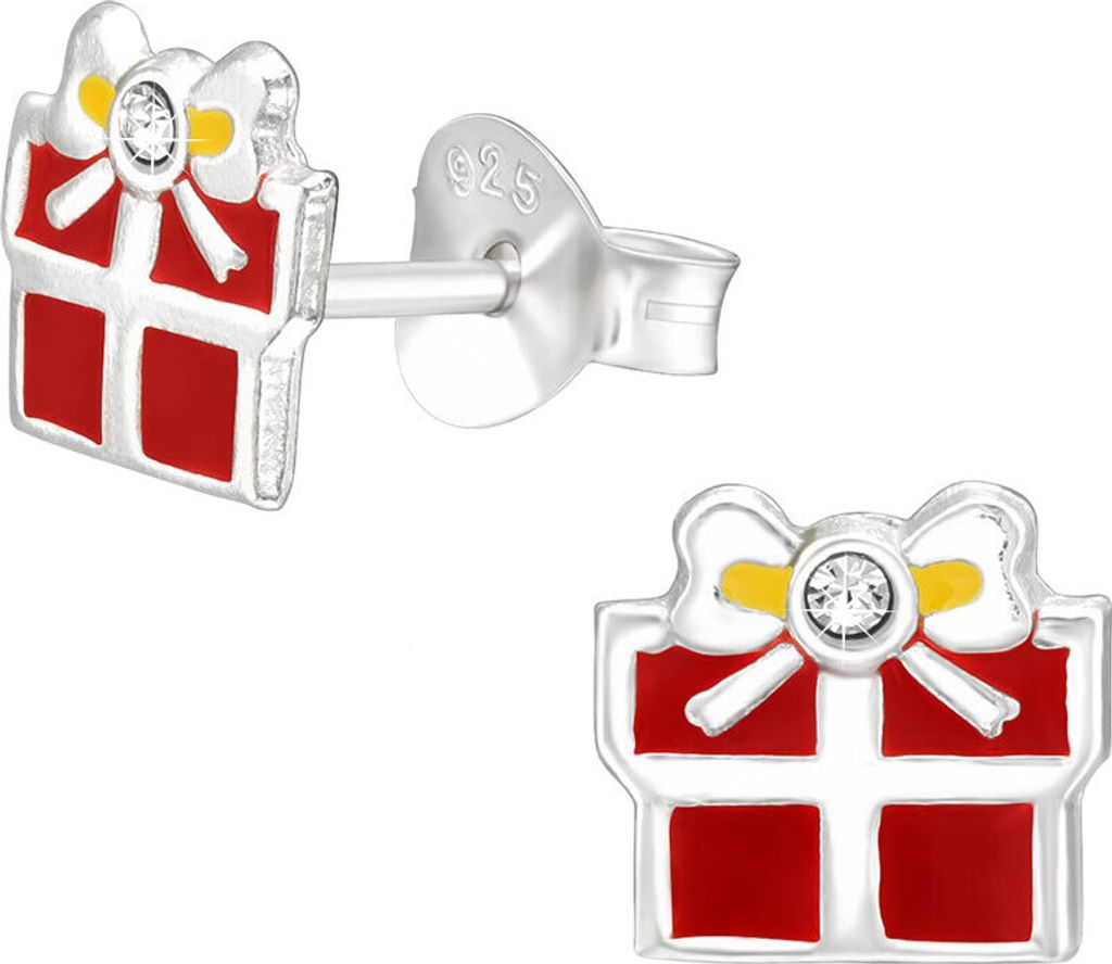 Ohrringe Weihnachten Silber 925 Ohrstecker für Damen und Kinder Geschenk (Present)