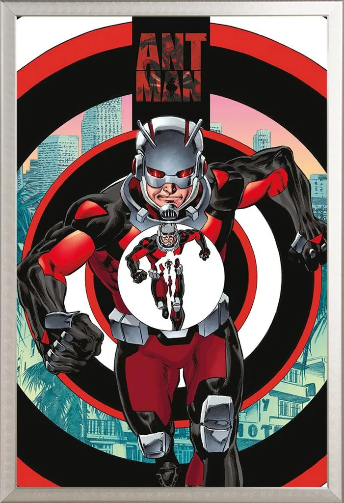 Set Poster Ant-Man 61x91,5 + Cornice Alluminio Shinsuke Maxi Silver