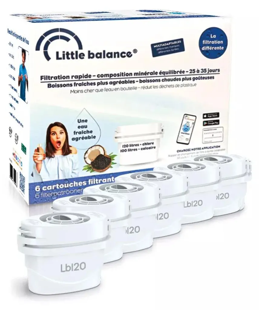 Adieu au Calcaire avec le Pack 6 Cartouches Filtrantes Little Balance Pro
