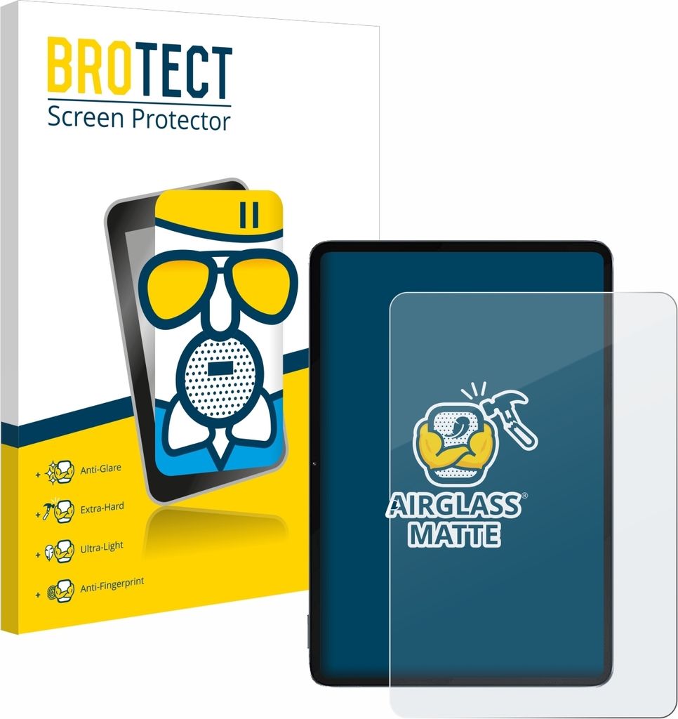BROTECT Entspiegelungs Schutzglas für Xiaomi Pad 6S Pro 12.4" Schutzfolie Panzer Folie Glas Display Schutz matt