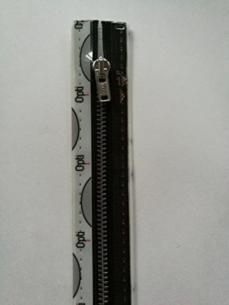 Opti by Coats Metall Reißverschluss Schwarz 16 cm, M40 Produktbild 