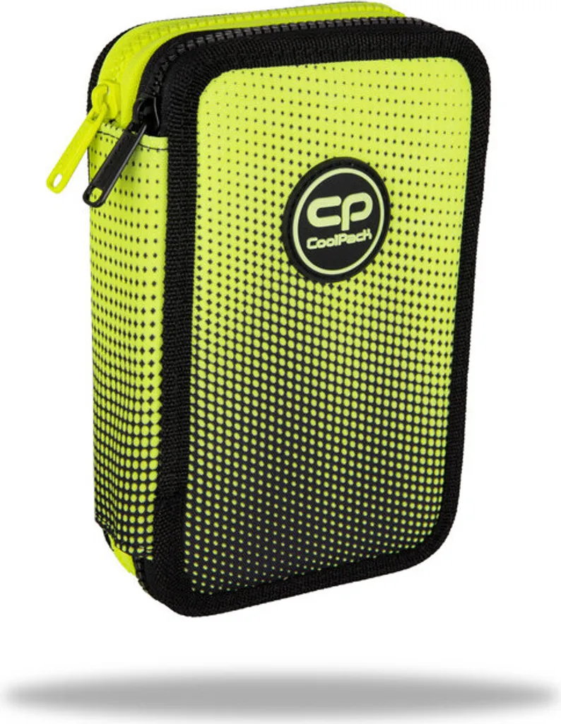 Trousse Scolaire Garnie Double Compartiment Jumper 2 Coolpack Jaune Citron