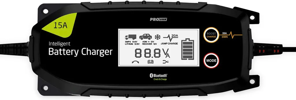 Chargeur de Batterie Intelligent 15A ProUser IBC15000B pour Auto et Moto