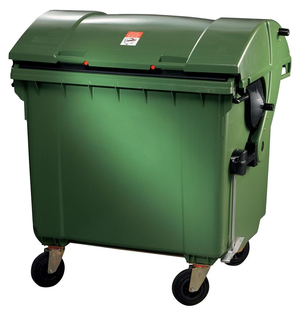 SULO Müllgroßbehälter 1,1m3 Kunststoff grün 65kg Produktbild 