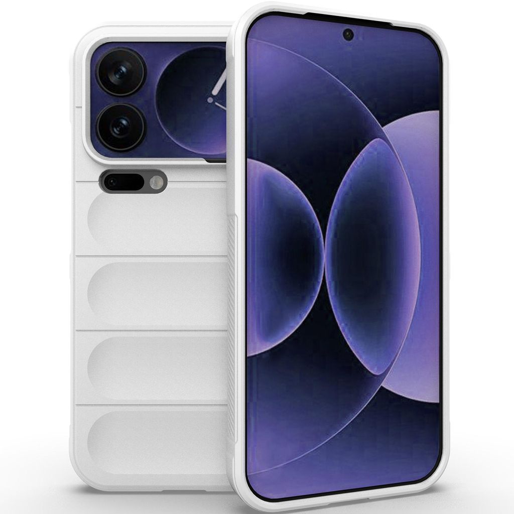 Handyhülle für Xiaomi 17 Pro Max Weich TPU Silikon Stossfest Anti-rutsch Hülle Weiß