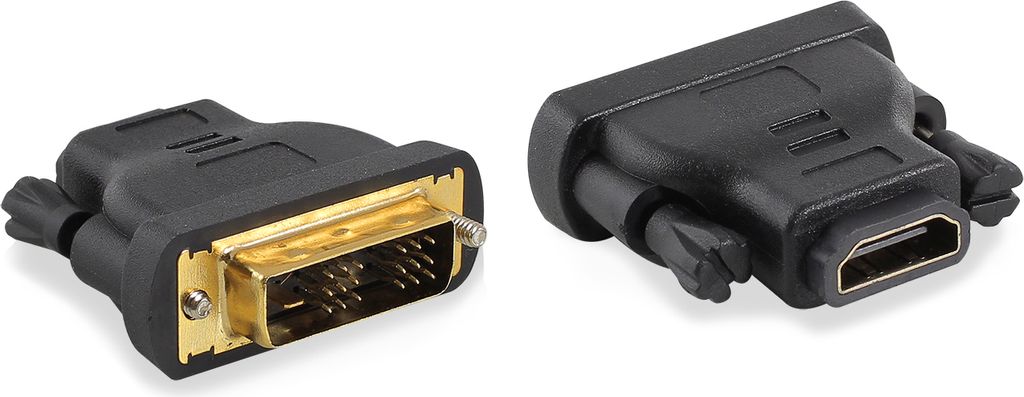 ACT DVI auf HDMI Adapter, Full HD 1080p@60Hz, DVI-D (18+1 Pin) Stecker zu HDMI Buchse, Anschluss von PC zu HDMI Monitor/Projektor - AC7565