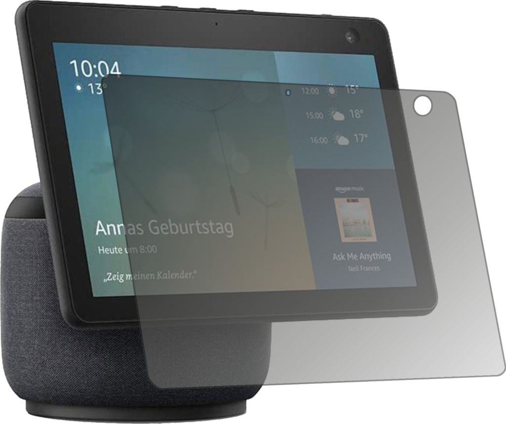 Schutzfolie für Amazon Echo Show 10 (3. Generation) mit Sichtschutz Blickschutz