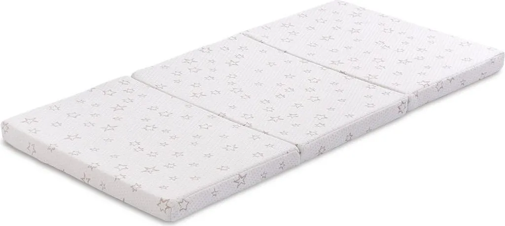 Lit pliable 60x120 Vitapur avec matelas en bambou naturel et doux