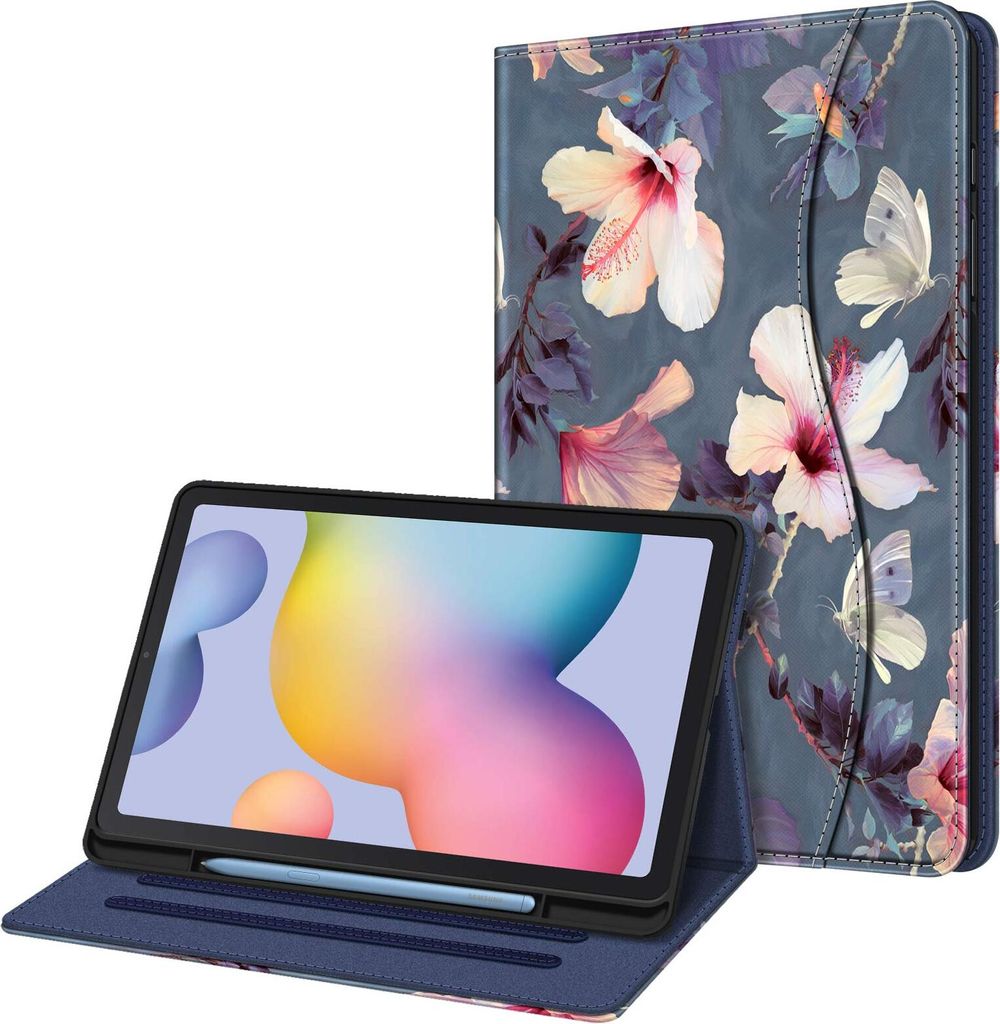 Fintie Hülle für Samsung Galaxy Tab S6 Lite 10.4 2022/2020 SM-P610/P613/P615/P619, Soft TPU Rückseite Gehäuse Schutzhülle mit S Pen Halter und...