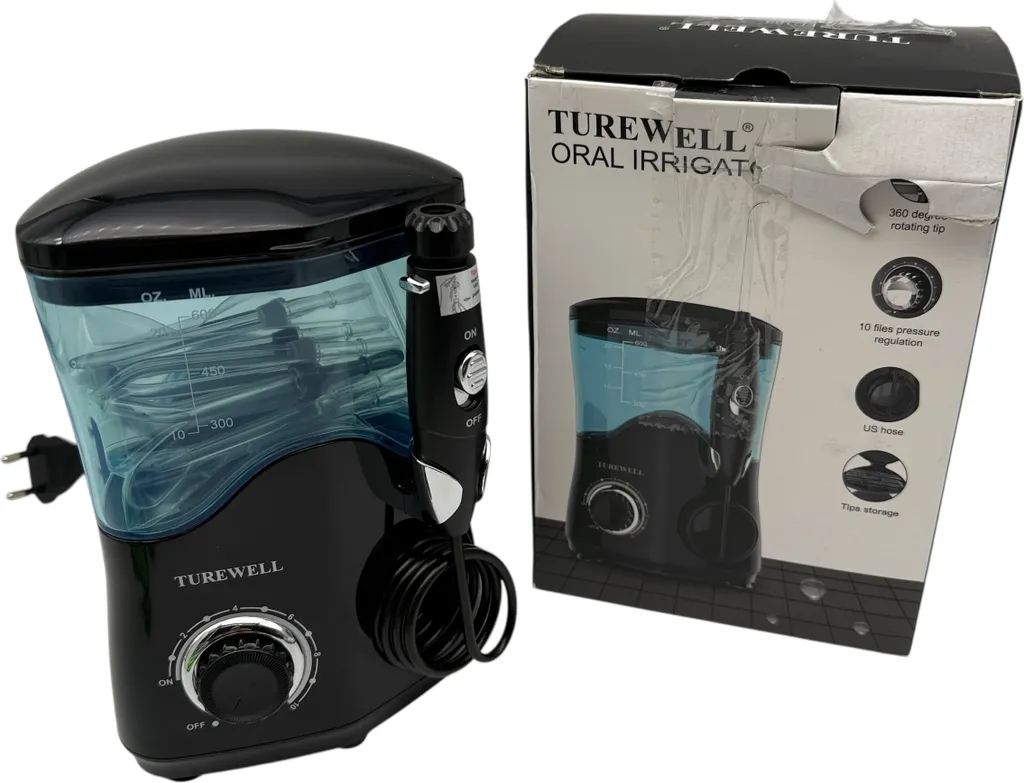 Hydropulsateur buccal à jet d'eau réglable avec 8 embouts complets - 8