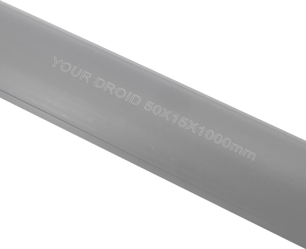 Bodenkanal 15x50mm 1m grau Selbstklebend Produktbild 2