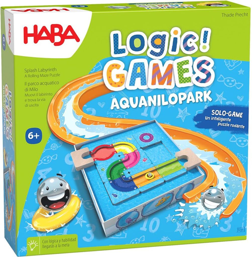 Haba Logic! Games Aquanilopark Brettspiel Blau Blau One Size
