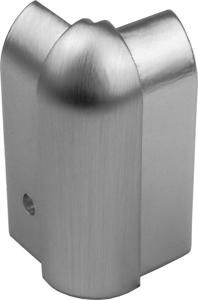 Sockelleiste Edelstahl V2A L250cm 40mm silber gebürstet Ausseneck