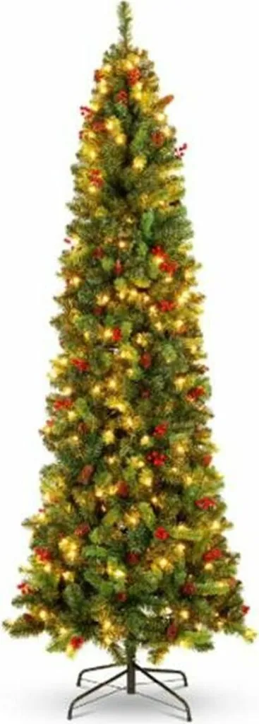Sapin de Noël sans Perte d'Épines 150cm Vert DKD Home Decor Stable