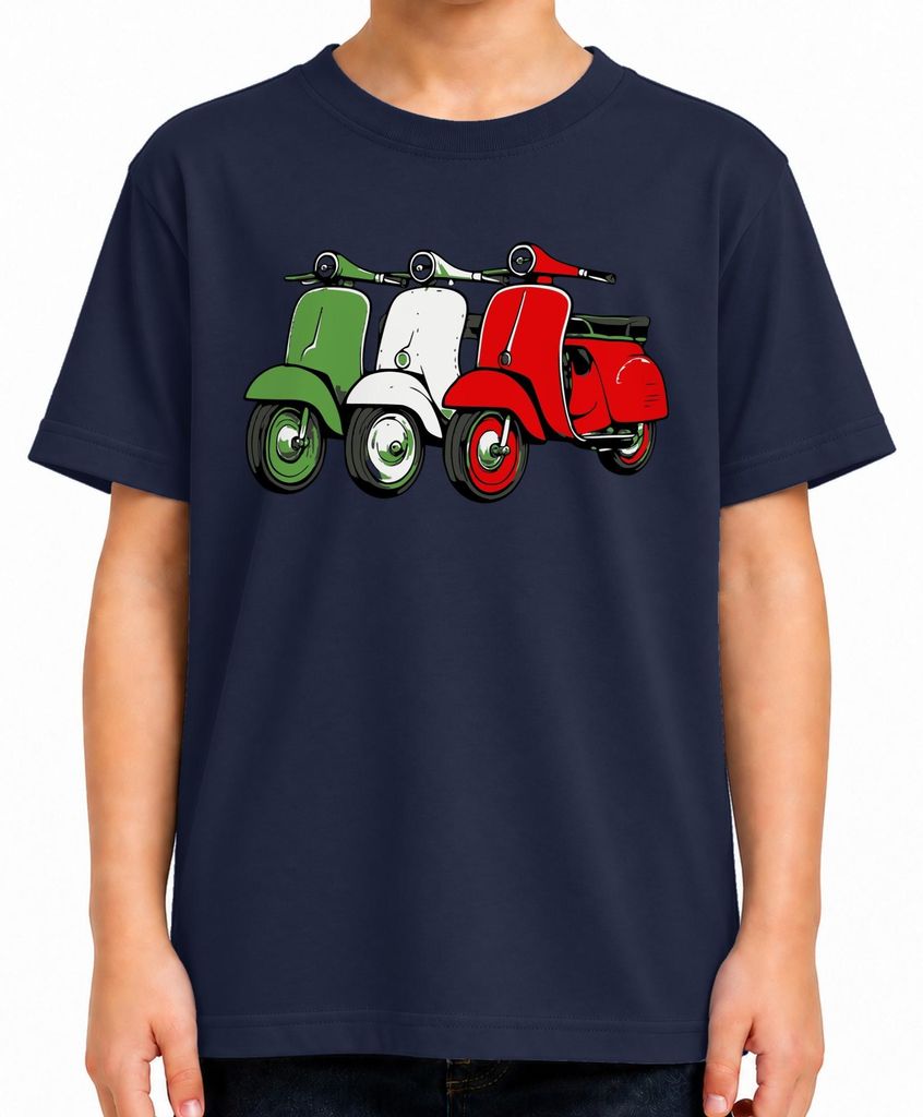 Talianska retro vlajka na kolieskové korčule, motorka, Obrázok produktu 