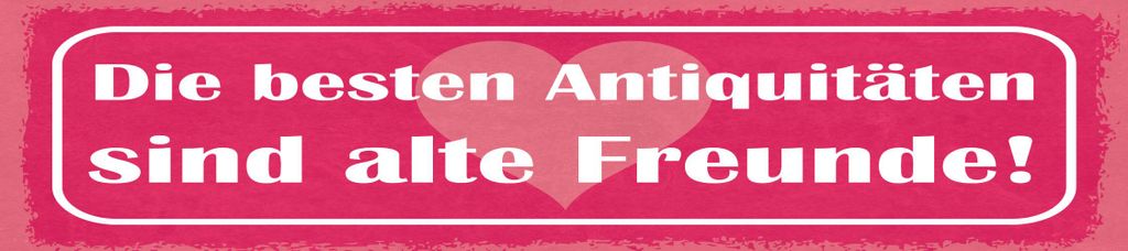vianmo Blechschild 10x46 cm Die beste Antiquität sind alte Freunde