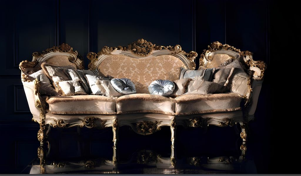 Design Sofa 4er Sitz Sofas Textil Design Italien Möbel 4 Sitzer Couch Polster