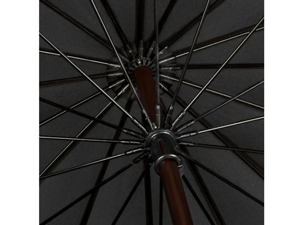 ombrello antivento 103 cm poliestere nero - 4