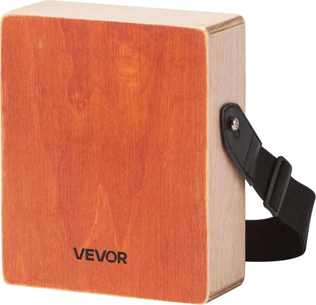 Cajon en Bois Anti-Glisse avec Cordes et Sac pour Rythmique Acoustique