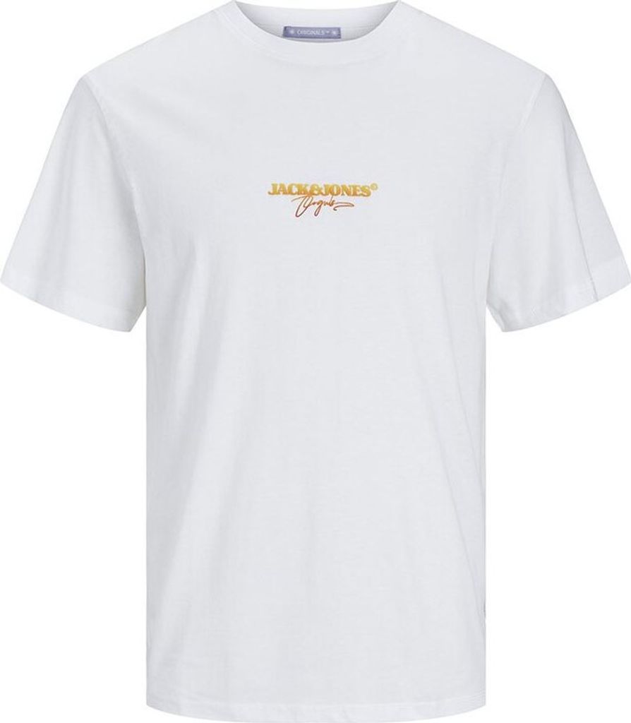 Jack & Jones Aruba Puff Branding Kurzarm-t-shirt Weiß S Produktbild 