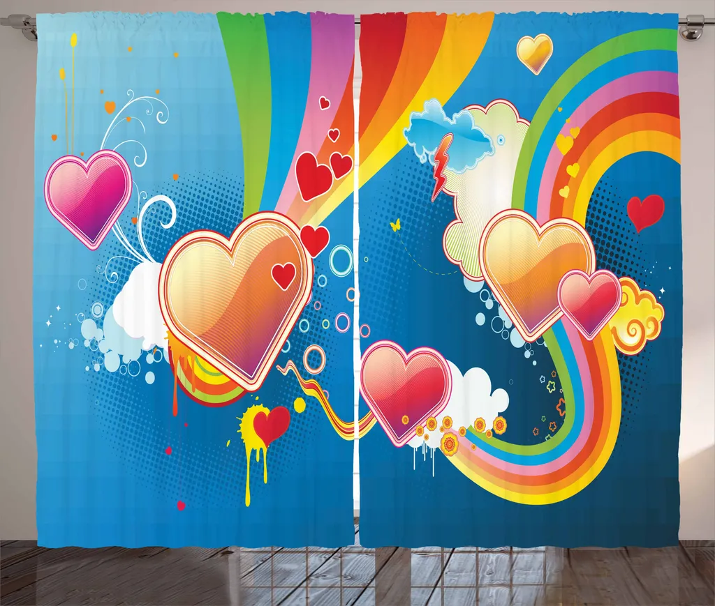 ABAKUHAUS Anno Rainbow Tenda Soggiorno Multicolore 280x175 cm