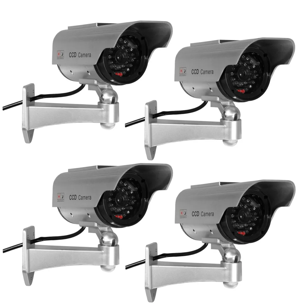 4 caméras factices solaires CCTV : la solution anti-intrusion sans fil