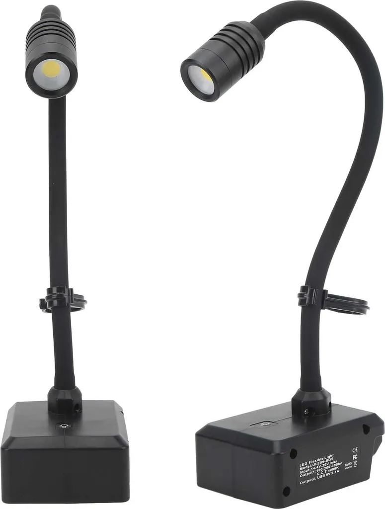 Lampe de travail LED flexible à 360° avec chargeur USB double port - 7