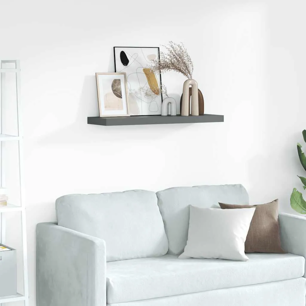Encadrement Facile et Moderne : Baguettes MDF 80 cm Gris vidaXL - 2 pcs.