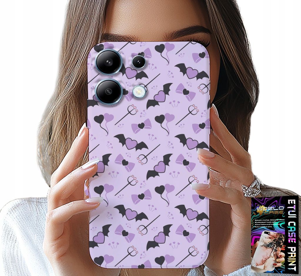 Fall Für Xiaomi Note 13 4G - Modische Designs Gabel Herzen Bogen Bögen