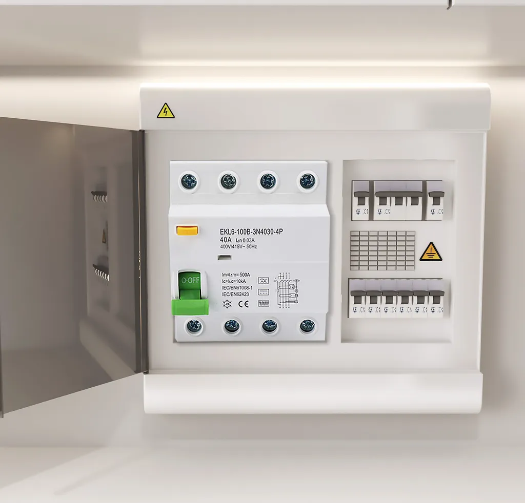 Interrupteur différentiel 40A 30mA 4 pôles 400V IP20 pour tableau Triphasé - 3