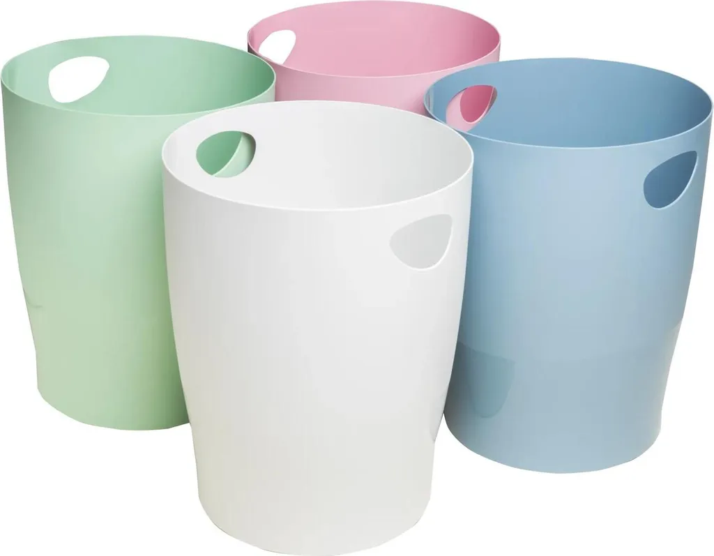 Corbeille à papier de bureau Exacompta Ecobin Autentik en lot de 8 unités