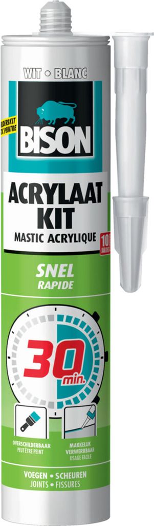 Bison Acryl-Dichtstoff 30 Minuten 310 ml weiß