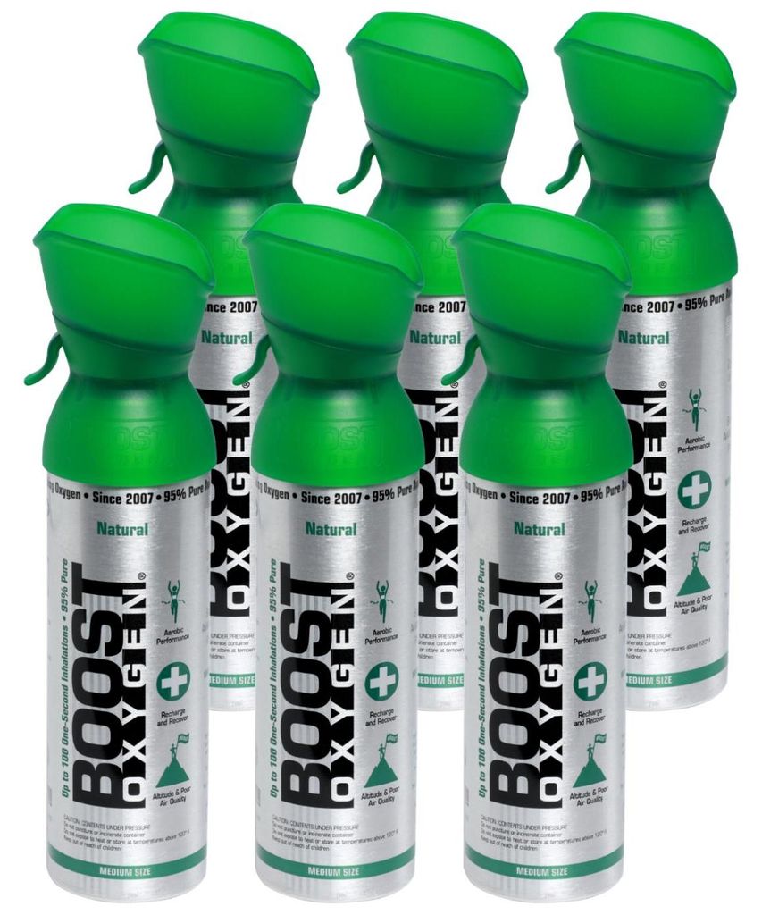 Zusätzlicher Sauerstoff in Dose Boost Oxygen Neutral, klein, 6x3L