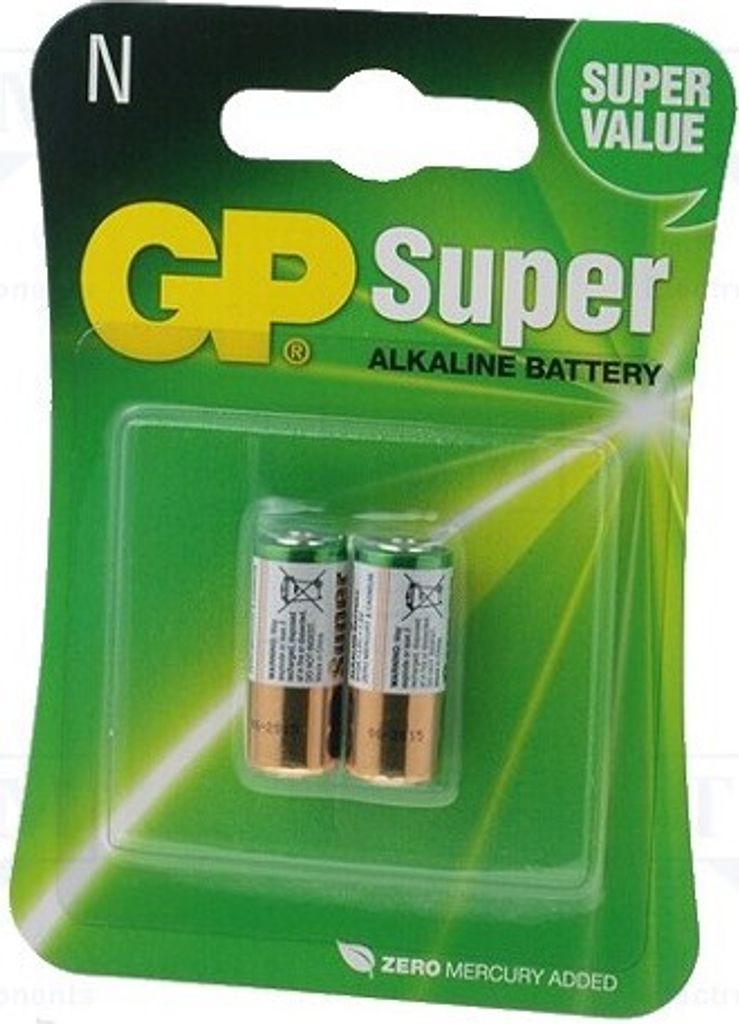 1x Batterie: alkalisch Anz.Bat: 2 N,R1 1,5V aufladbar(nein) LR1/910A Batterien