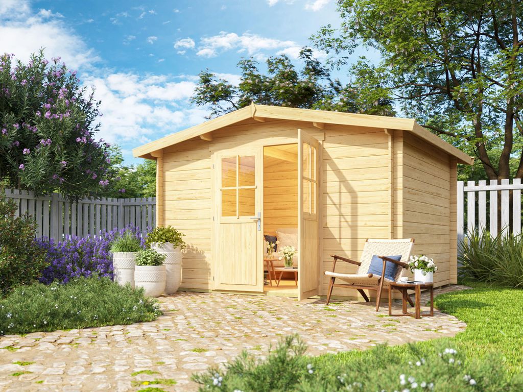 Fjordholz Satteldach Gartenhaus Modell Eliza 4D