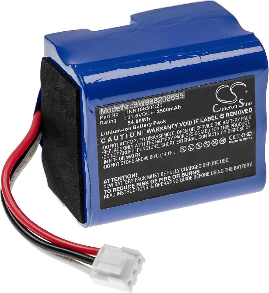 vhbw Akku Ersatz für Philips 300002906404, 3000-018-25613 für Staubsauger (2500 mAh, 21,6 V, Li-Ion)