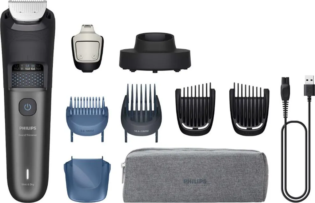 Tondeuse à Barbe Aspirante Philips BT7665/15 Précision Série 7000 Grise