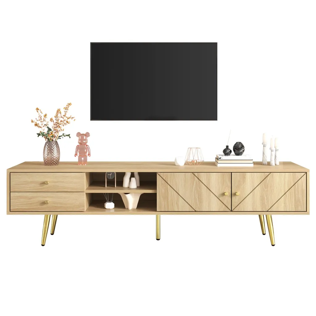 Fortuna Lai Mobile TV 160 cm: Sicuro, Spazioso e con Piedini Oro