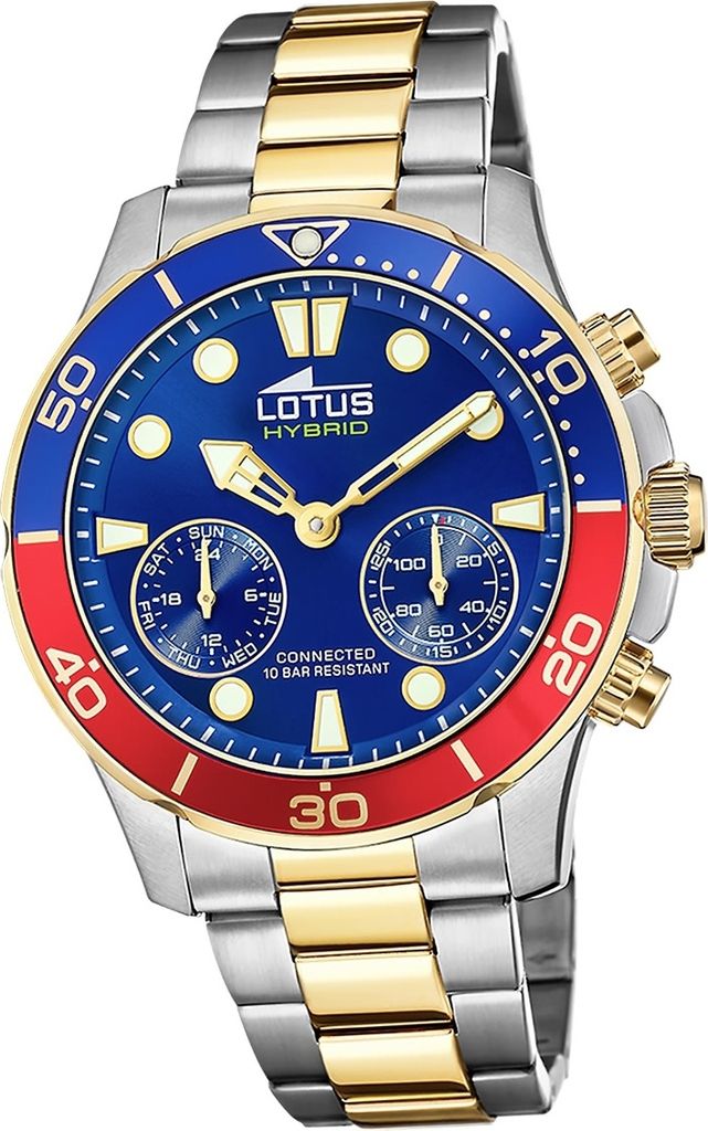 Lotus Edelstahl Herren Uhr Armbanduhr silbergold Sport Elegant Classic D2UL18801/3