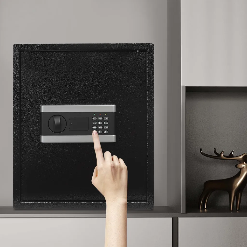 Petit coffre-fort électronique à code avec rangement compartimenté