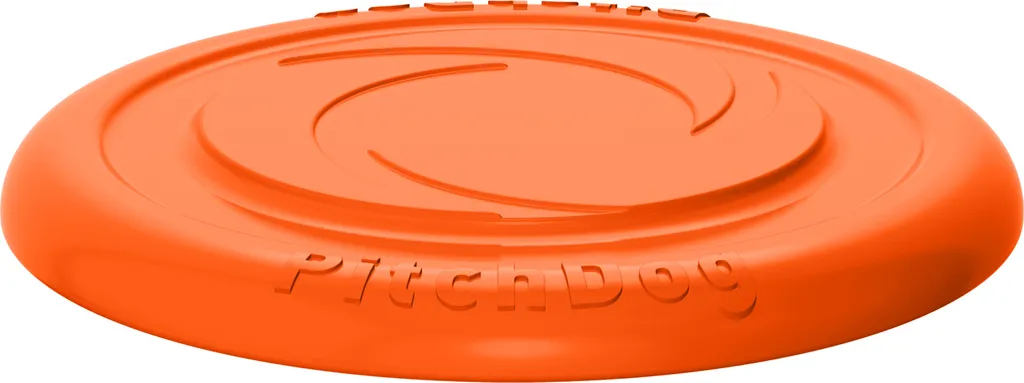 Disque Chien Flottant en Caoutchouc Soft - Frisbee Orange Incassable