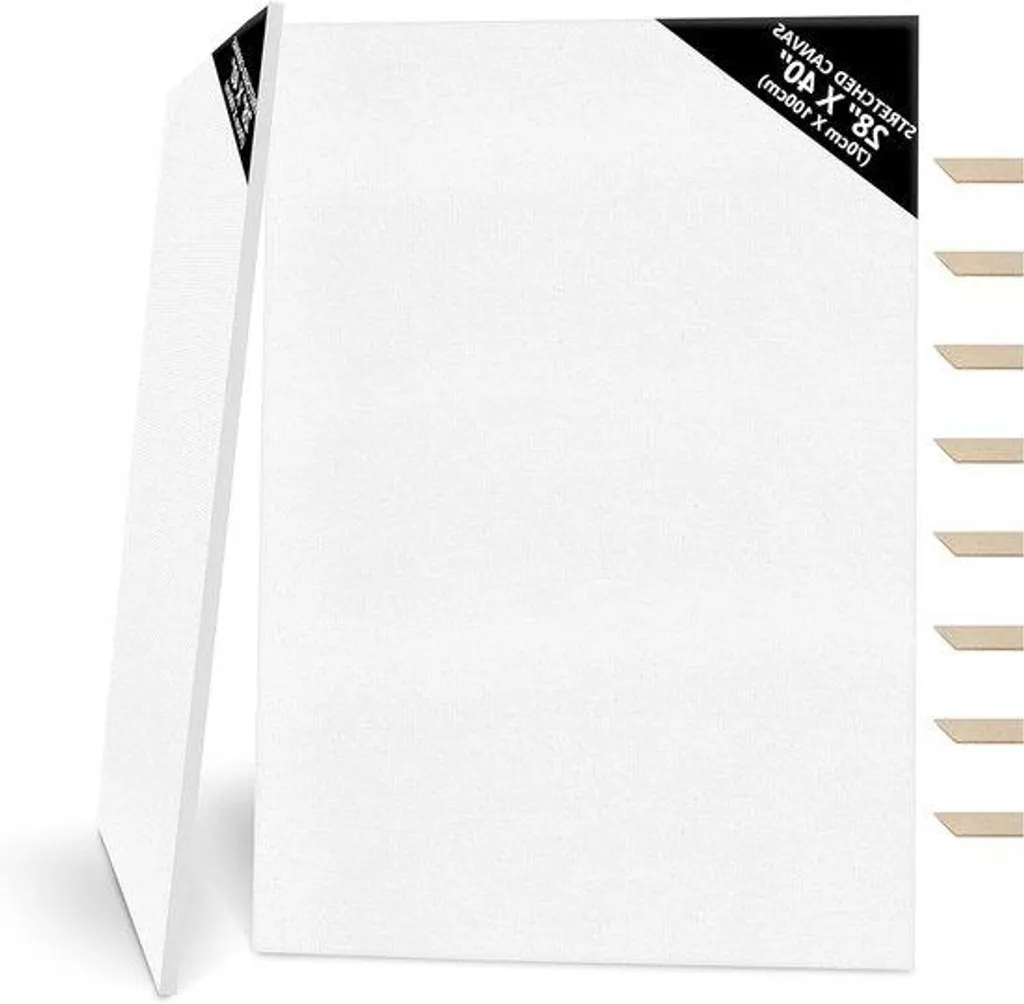 Lot de 2 châssis entoilés 70x100 cm pour peinture acrylique et huile