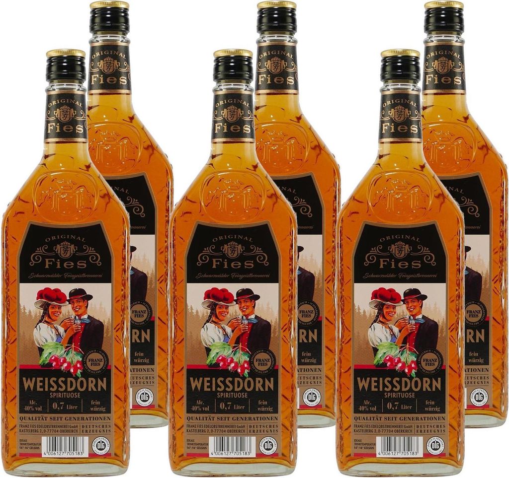 Fies Weissdorn Spirituose (6 x 0,7L)