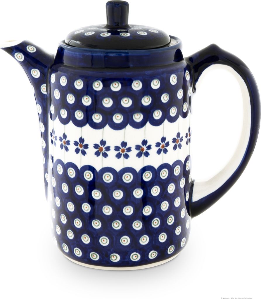 Original Bunzlauer Keramik 1,25 Liter Kaffeekanne Ø20 cm Design 166a