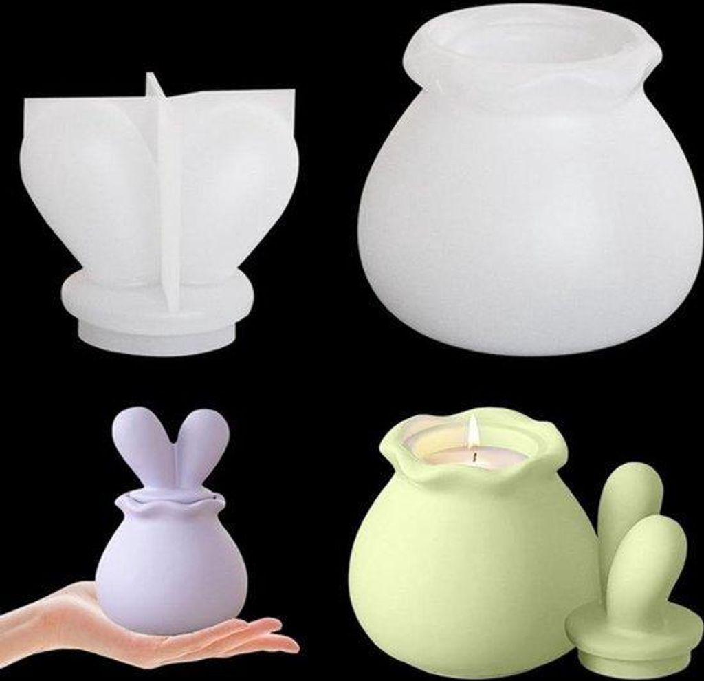 Silikonen 3D Kaninchen Form für Epoxy Gießen und Deko