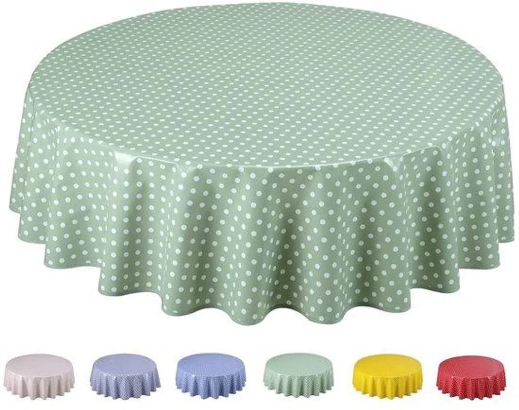 Nappe ronde imperméable 140 cm : fini les taches sur votre table de bois