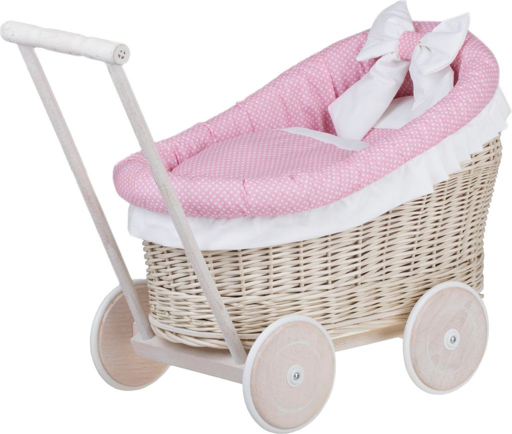 LUNA Puppenwagen aus Weide 48X28 H26/47 CM Produktbild 