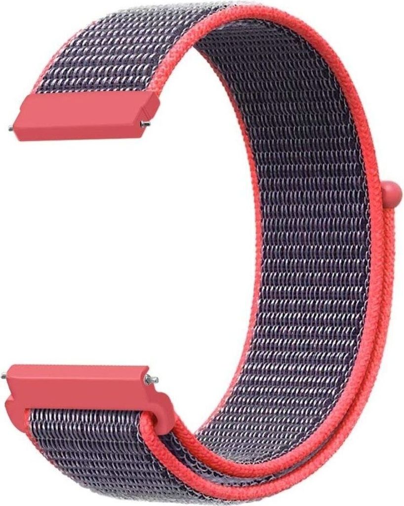 Smartwatch Armband Armbänder 20 / 22 mm für Samsung Galaxy LG Watch Honor Garmin, Farbe:Rosa, Stegbreite:22 mm