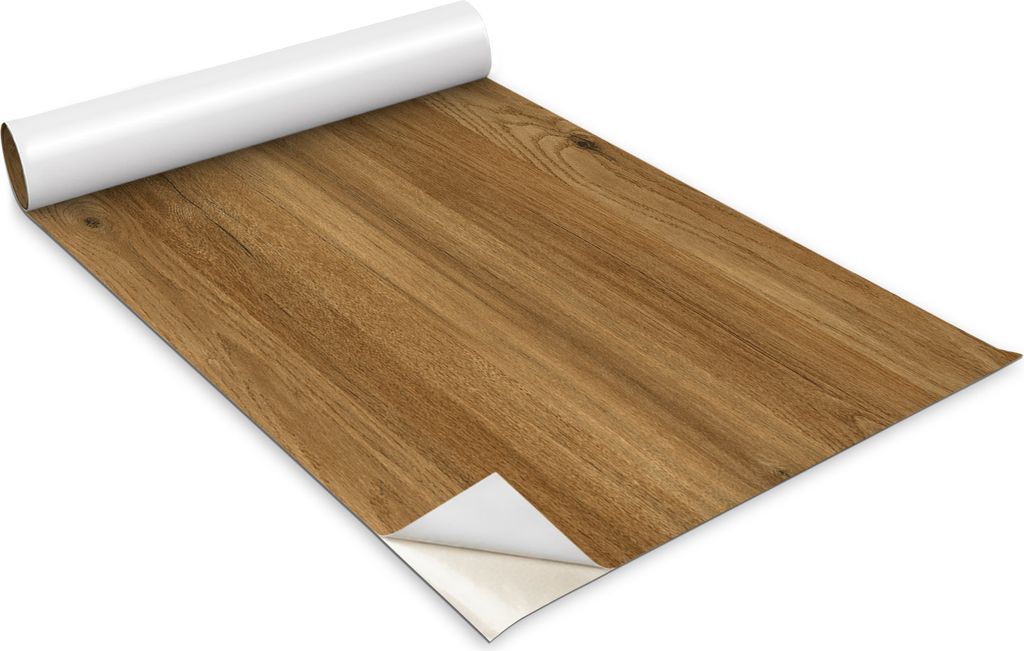 Selbstklebende Möbelfolie - Dekorationsfolie - Tischmöbel - Zuschneidbar - Motiv Eichenbrett - 100 x 50 cm